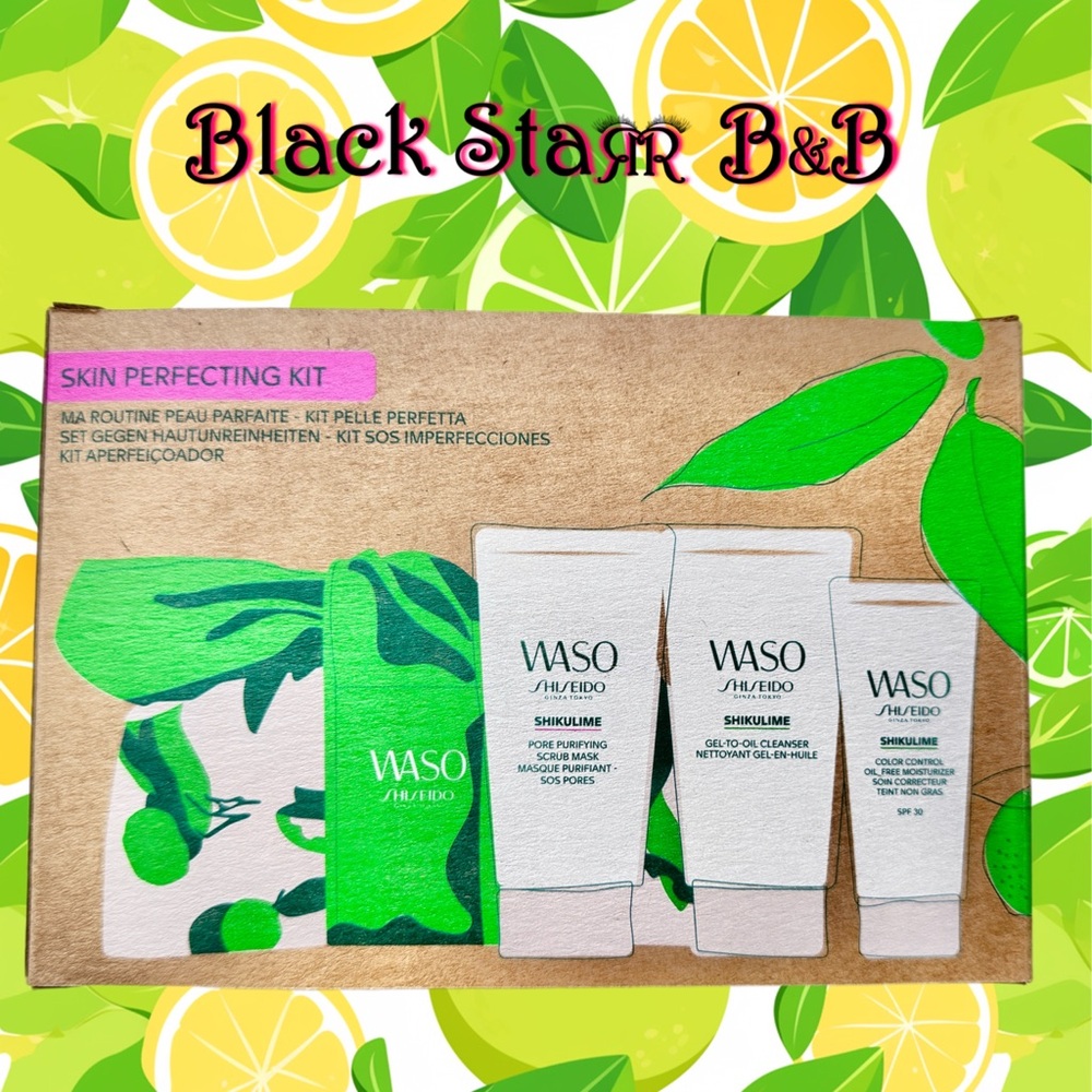 🍋‍🟩Shiseido Waso Shikulime Skin Perfecting Kit 3-Piece Gift Set NEW
